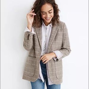 Madewell plaid blazer - Size M